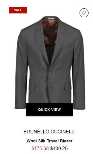 Brunello Cucinelli Wool Silk Blazer