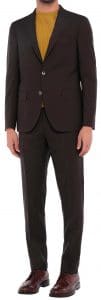 Boglioli Brown Wool Suit