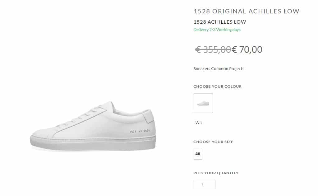 Common Projects Achilles Low White