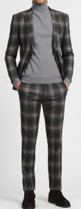 8 by Yoox Tartan Wool Suit