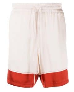 Casablanca Rose Silk Shorts