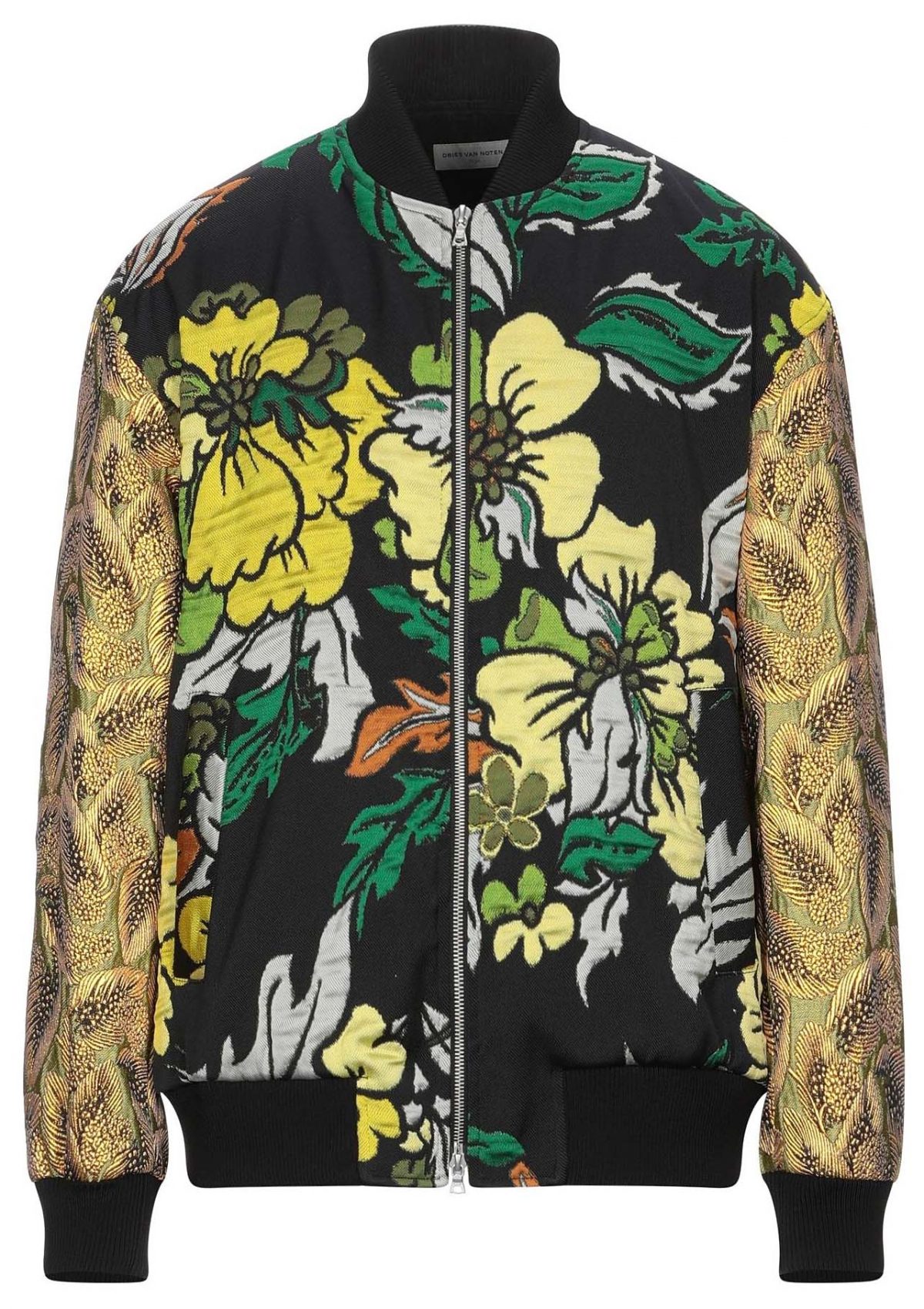 Dries Van Noten Floral Jacquard Weave Bomber Jacket