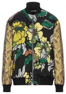 Dries Van Noten Floral Jacquard Weave Bomber Jacket