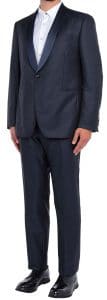 Lardini Wool Silk Tuxedo Suit