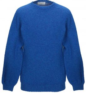 Officine Generale Blue Wool Sweater