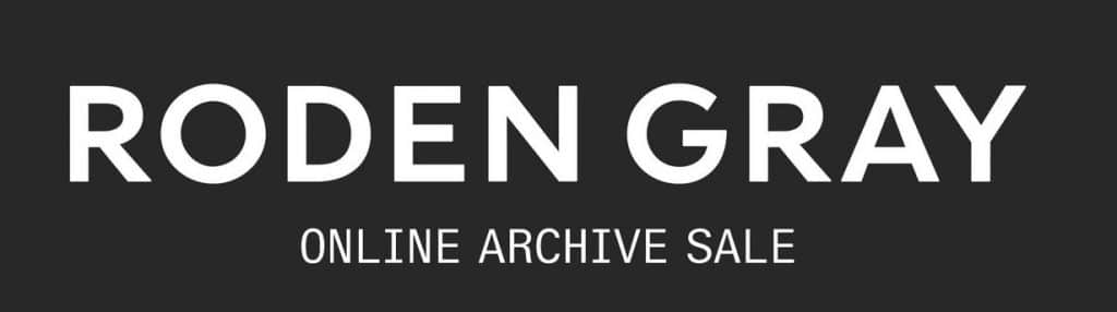 Roden Gray Archive Sale