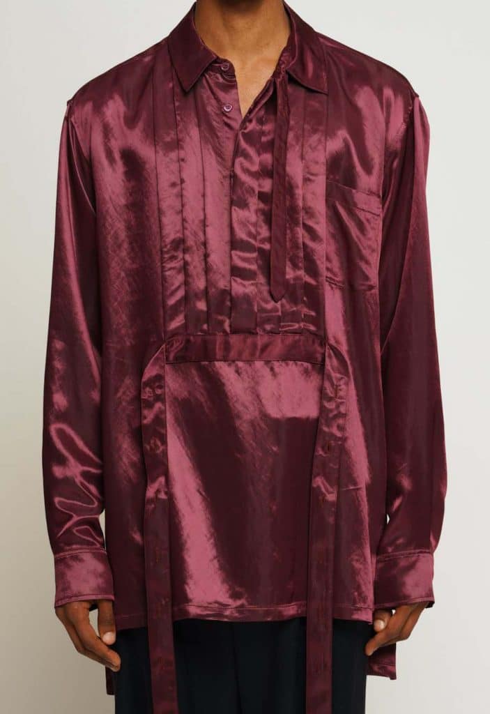 Sies Marjan Hendrix Satin Shirt Sangria