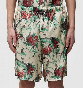 Dries Van Noten Viscose Floral Shorts