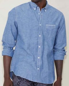 Officine Generale Japanese Selvedge Chambray Shirt