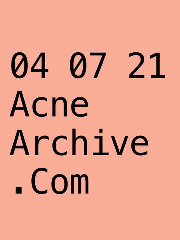 acne studios archive cover