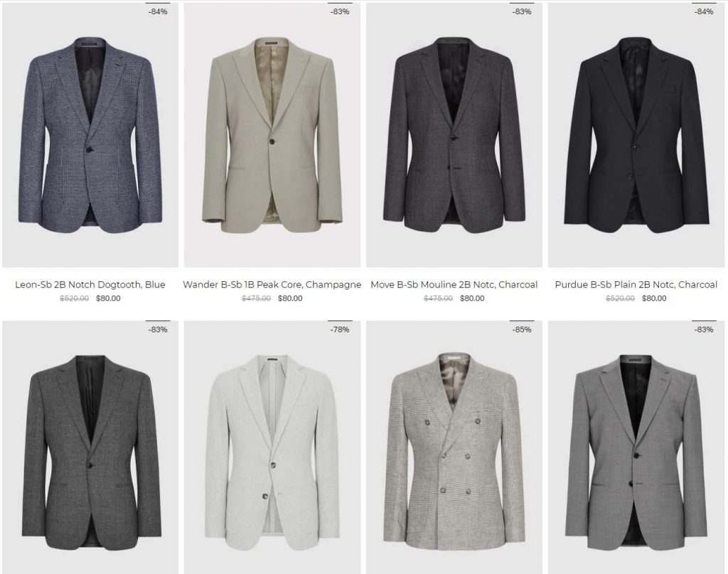 Reiss Sample Sale Blazers