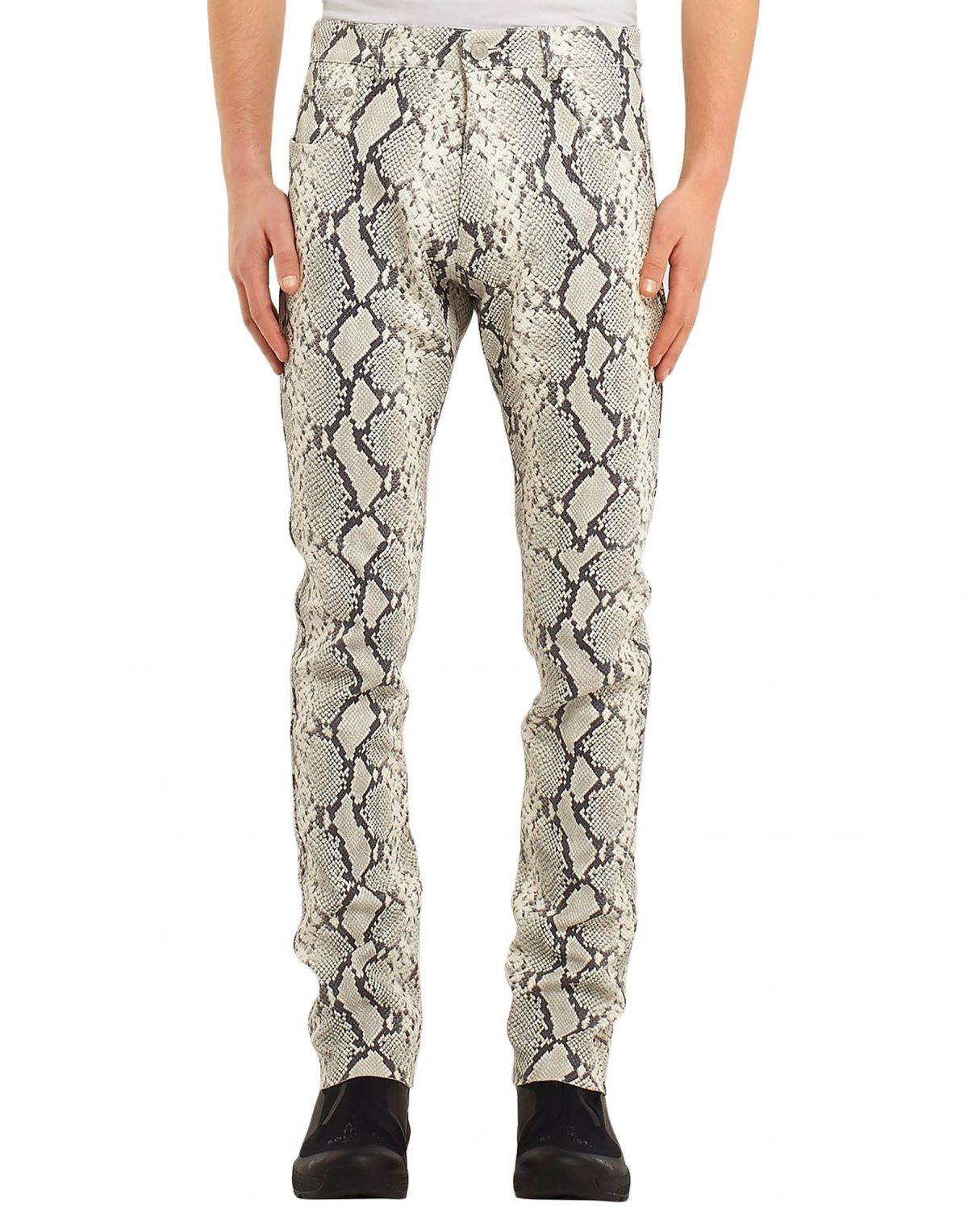 1017 ALYX 9SM Python Print Leather Jeans Goat