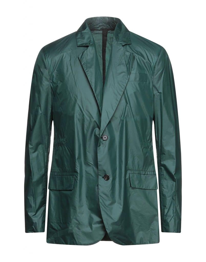 Acne Studios Nylon Green Blazer Jacket